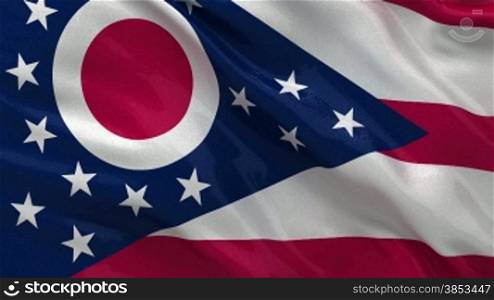 Ohio flagge endlosschleife