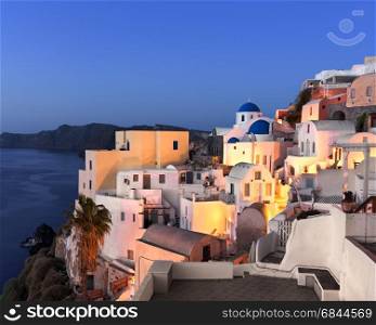 Oia Village in the Morning, Santorini, Greece