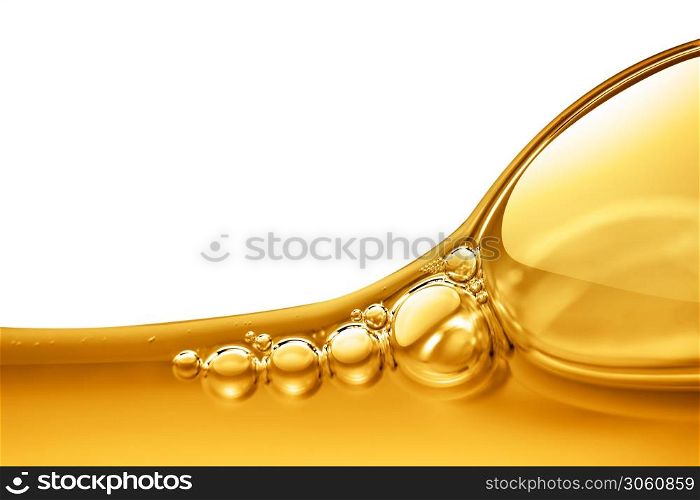 Oil background with air bubbles