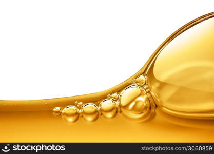 Oil background with air bubbles