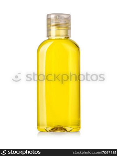 Oil bottle isolated on a over white background with clipping path
