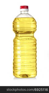 oil bottle isolated with clipping path