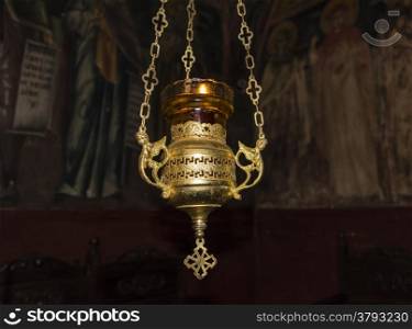 Oil Candle in an orthodox church