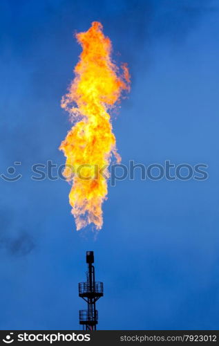 Oil Industry: Flare Stack