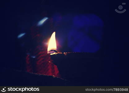 "Oil Lamp in Diwali Festival, India. Diwali or Divali also known as Deepavali and the "festival of lights", is an ancient Hindu festival celebrated in autumn every year. The festival spiritually signifies the victory of light over darkness, knowledge over ignorance, good over evil, and hope over despair."