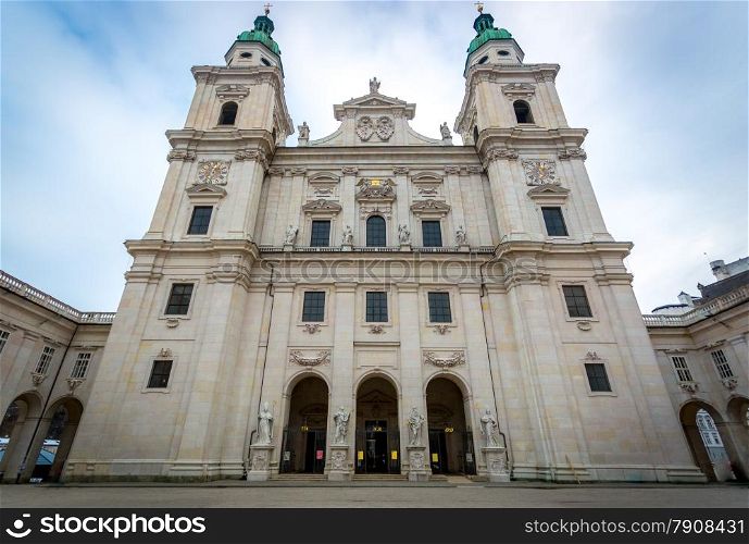 Old 17th century cathedral of Salzburg, Austria