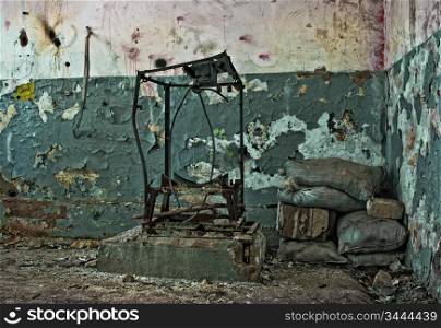 old abandoned factory inside