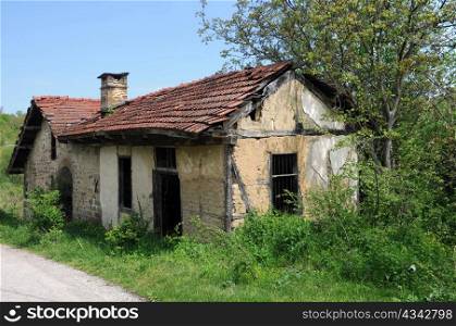 Old abandoned mill with extended premises in Bulgarian village