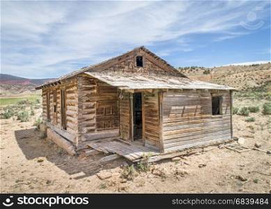 old abandoned school house in western Colorado