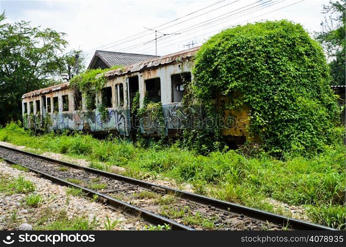 Old abandoned train