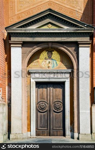 old abstract in italy the old wall and church door lonate pozzolo