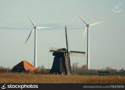 Old and new windmills