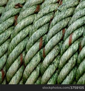 Old background on braided rope