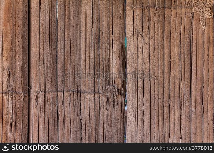 Old bamboo wall for texture and background