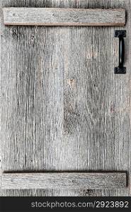 Old barn wood door