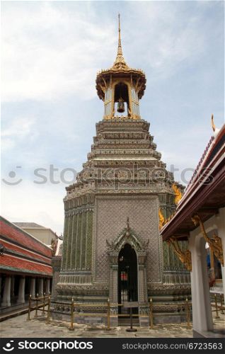 Old bell tower in Grand palace, Bangkok, Thailand