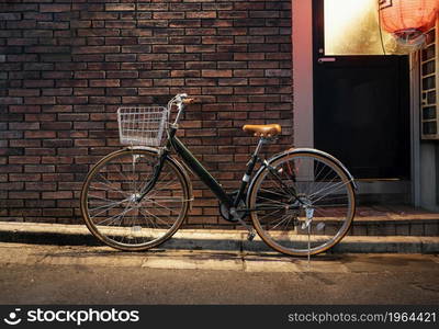 old bicycle with brown details. High resolution photo. old bicycle with brown details. High quality photo