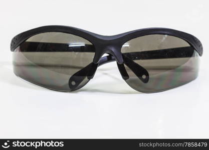 Old Black Eye Glasses Isolated on White background