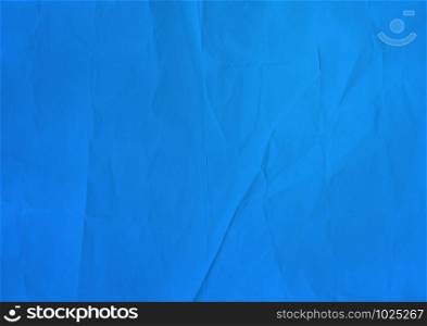 Old blue crumpled paper texture background. Wallpaper. blue crumpled paper texture background