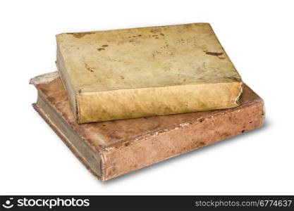 Old book isolated on a white background with clipping path