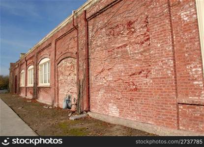 Old brick factory building, Petaluma, California