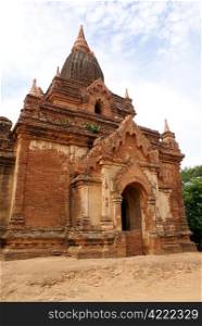 Old brick temple in Bagan, Myanmar, Burma