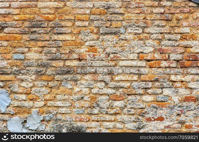 old brick wall background, vintage filter image