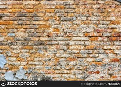 old brick wall background, vintage filter image