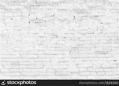 Old brick wall Background. White rustic texture. Design element for web, banner or wallpaper.
