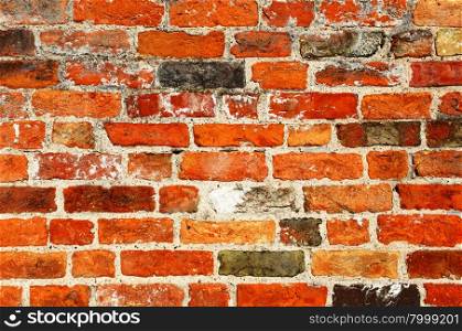 Old brick wall, may be used as background