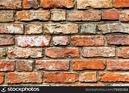 Old brick wall, may be used as background