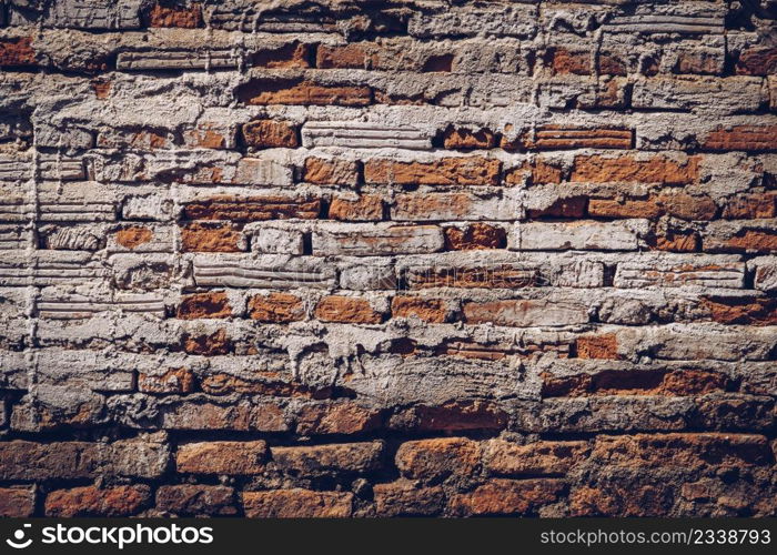 old brick wall texture and background with copy space.
