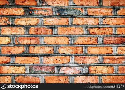 Old brick wall texture. Brick surface background