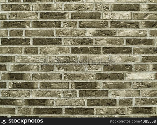 Old brick wall texture pattern grunge background sepia toned