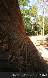Old brick walls of the temple