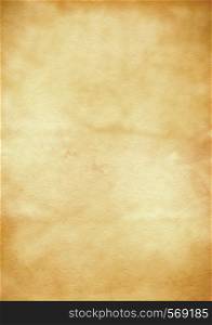 Old brown parchment paper texture background. Vintage wallpaper. Old brown paper texture background