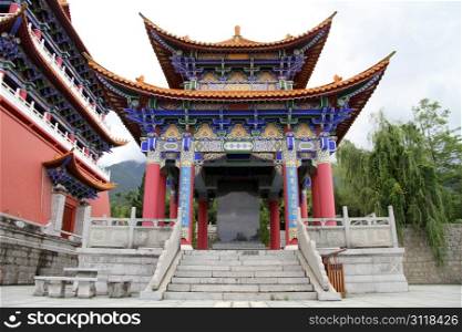 Old buddhist pagoda in ChongSheng monastery in Dali, China