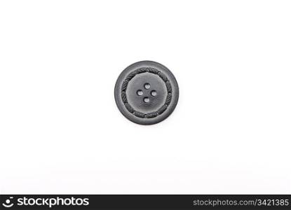 Old button isolated on white