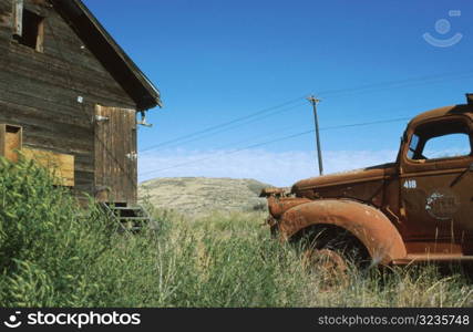 Old Car and Farm