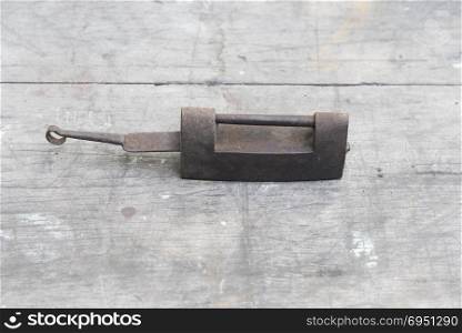 old carpenter tool on wooden background