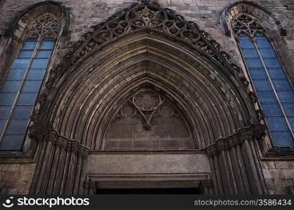 Old cathedral architecture details