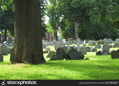 Old cemetery in Boston