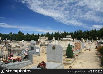 Old cemetery in the Provence, France