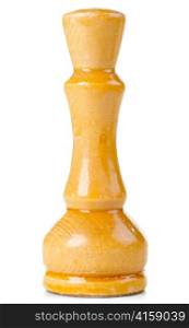 old chess rook cut out from white background