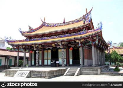 Old chinese Confucius temple in Taibei, Taiwan