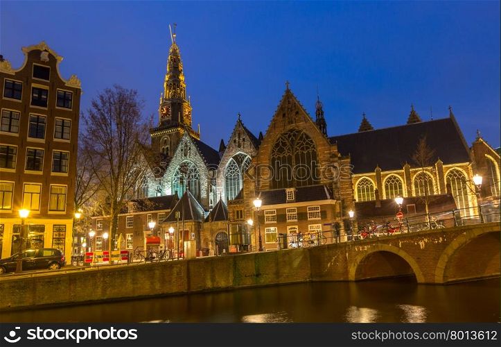 Old Church in Amsterdam, Netherlands