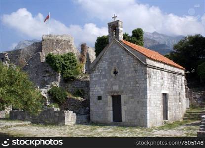 Old church in Old Bar, Montenegro