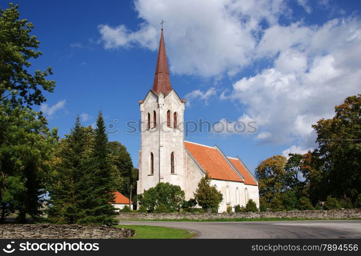 Old church in the center of Estonia