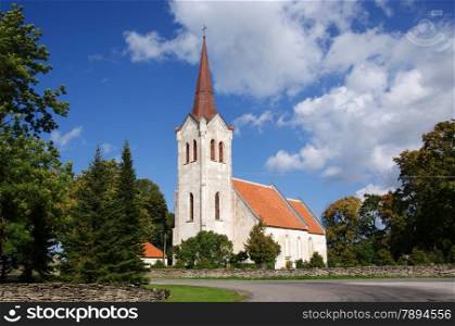 Old church in the center of Estonia