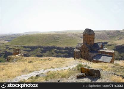 Old church in the ruins of Ani, Turkey